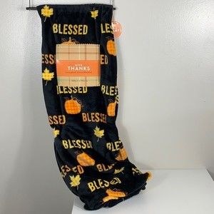 Give thanks luxe plush Throw / Blanket COZY.